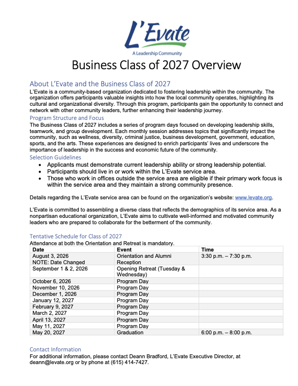 Application Class of 2025